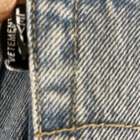 NWOT VETEMENTS x Levis laser cut distressed denim jeans RARE XS - Picture 8 of 16